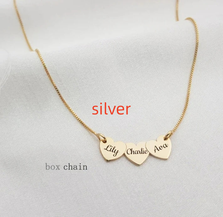 Sterling Silver 925 Engraved Heart Pendant Necklace