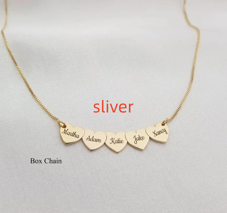 Sterling Silver 925 Engraved Heart Pendant Necklace