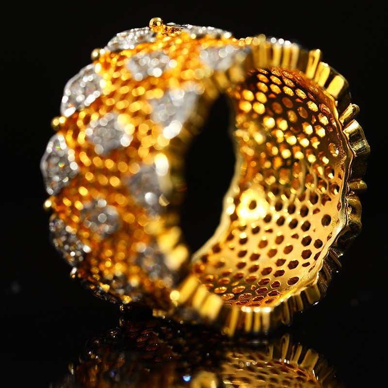 Vintage Diamond Wide Lace Ring