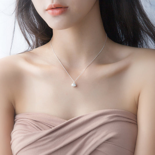 S925 Silver Shell Necklace For Women