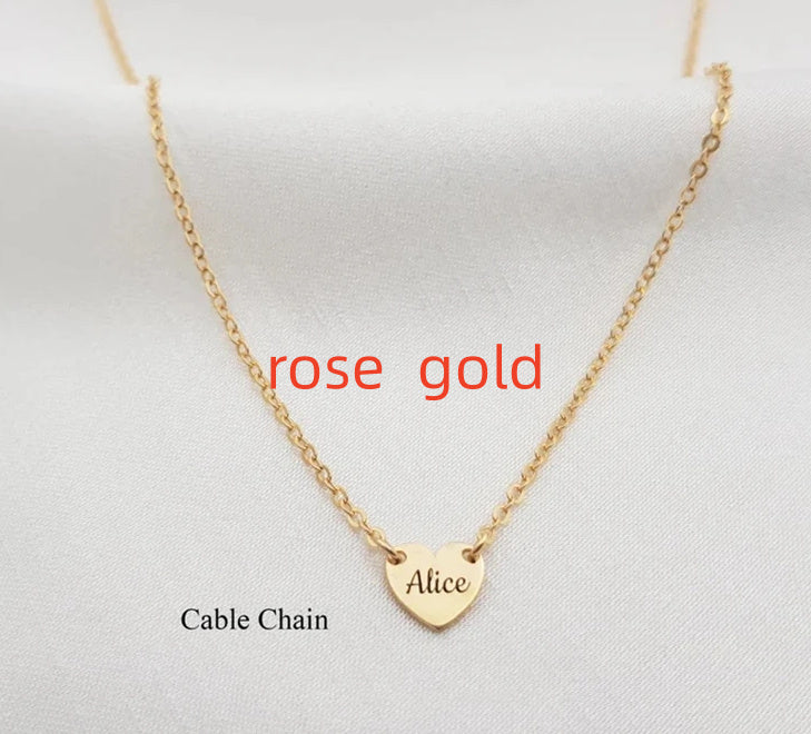 Sterling Silver 925 Engraved Heart Pendant Necklace