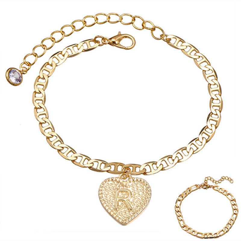 Love 26 Letter Alloy Anklet Lady Anklet Bracelet Multi - Set - BodycoutureeJewelryCJ dropshippingBodycoutureeCJSL104905018RICJSL104905018RIGoldRLove 26 Letter Alloy Anklet Lady Anklet Bracelet Multi - Set - Bodycouturee