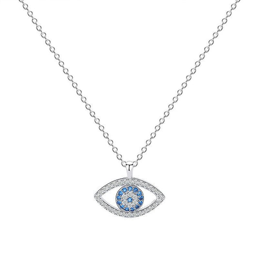 s925 Sterling Silver Evil Eye Necklace Eye Pendant - BodycoutureeNecklaceCJ dropshippingBodycoutureeCJJE107377401AZCJJE107377401AZPlatinums925 Sterling Silver Evil Eye Necklace Eye Pendant - Bodycouturee