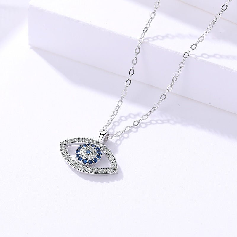 s925 Sterling Silver Evil Eye Necklace Eye Pendant - BodycoutureeNecklaceCJ dropshippingBodycoutureeCJJE107377401AZCJJE107377401AZPlatinums925 Sterling Silver Evil Eye Necklace Eye Pendant - Bodycouturee