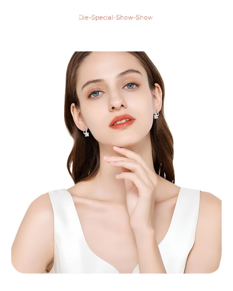 s925 Sterling Silver Moissanite Lab Grown Diamond Earrings - BodycoutureeEarringsCJ dropshippingBodycoutureeCJST198299301AZCJST198299301AZWhite925 Silvers925 Sterling Silver Moissanite Lab Grown Diamond Earrings - Bodycouturee