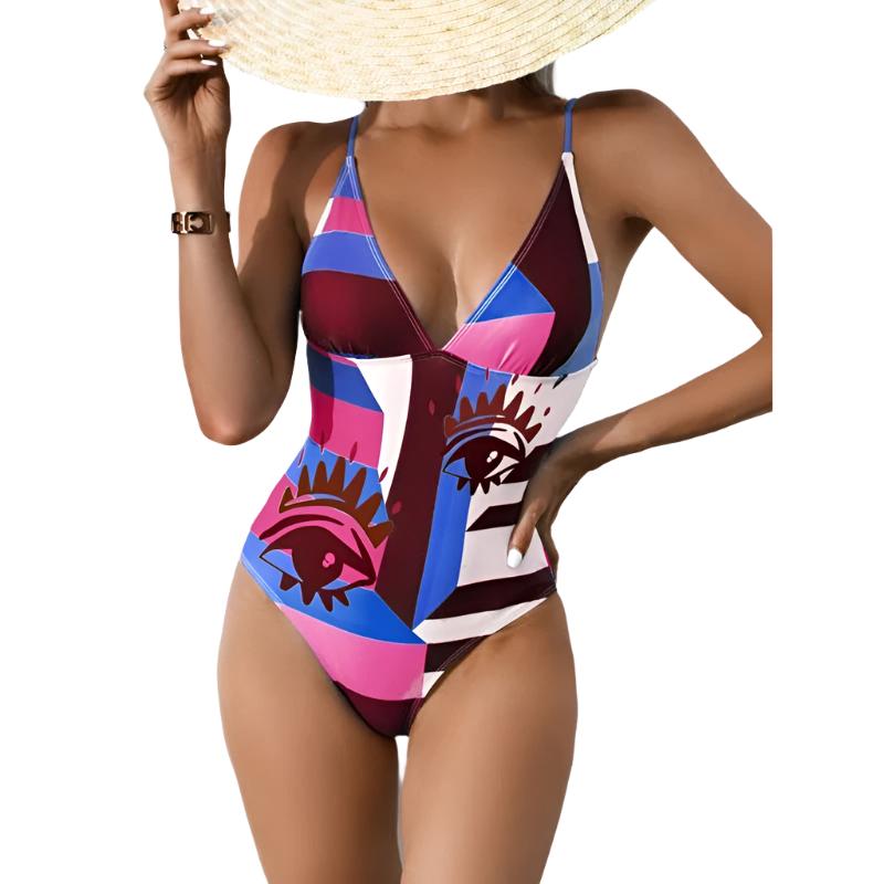 Women’s Printed Bikini One-Piece Body Couturee & Co