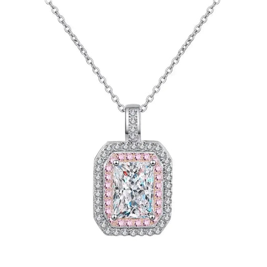 1 Carat Moissanite Pendant-Chain Diamond Necklace Body Couturee & Co