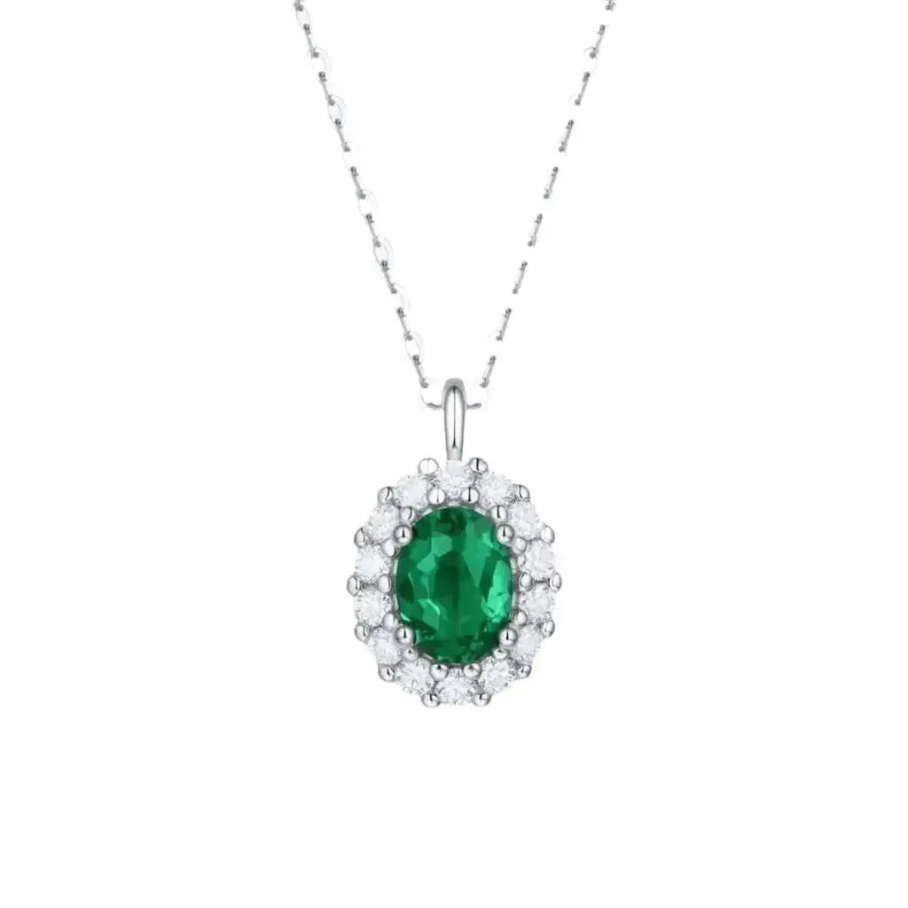 1.5 Carat Lab-Grown Emerald S925 Necklace Body Couturee & Co