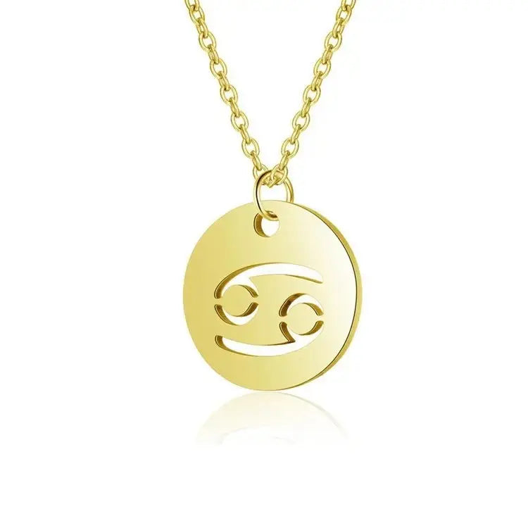 14K Gold Stainless Steel Pendant Clavicle Chain Body Couturee & Co