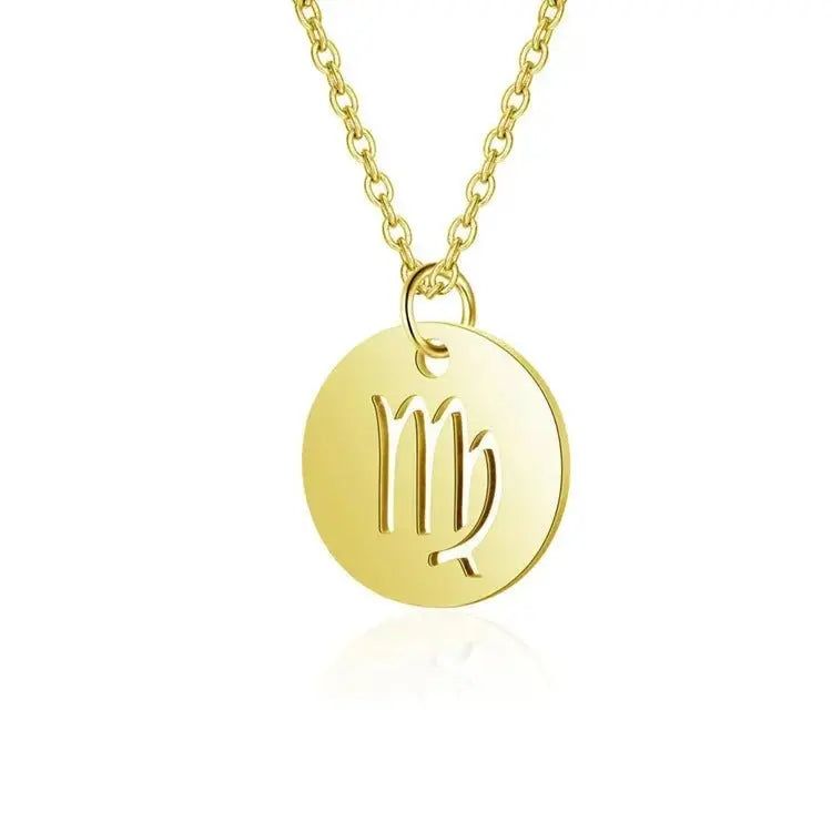 14K Gold Stainless Steel Pendant Clavicle Chain Body Couturee & Co