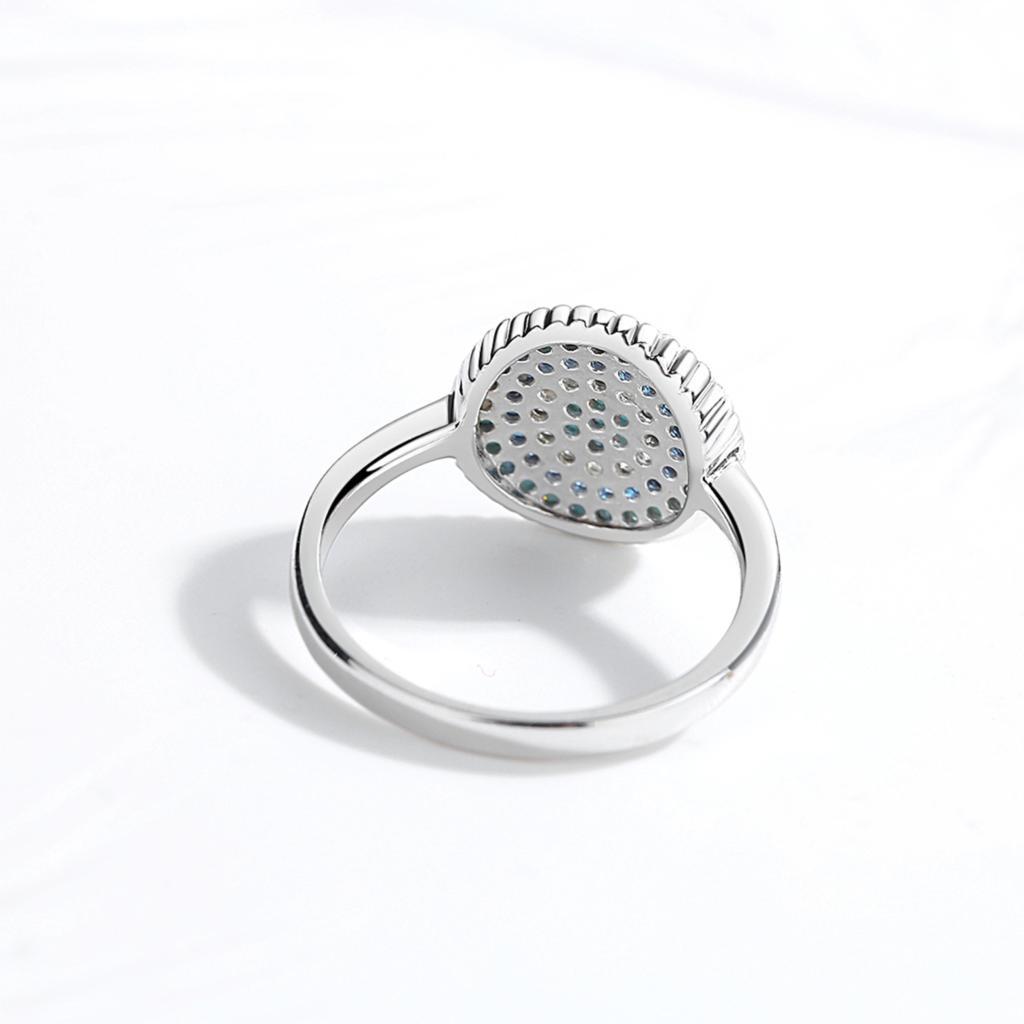 s925 Sterling Silver Evil Eye Diamond Ring - Bodycouturee