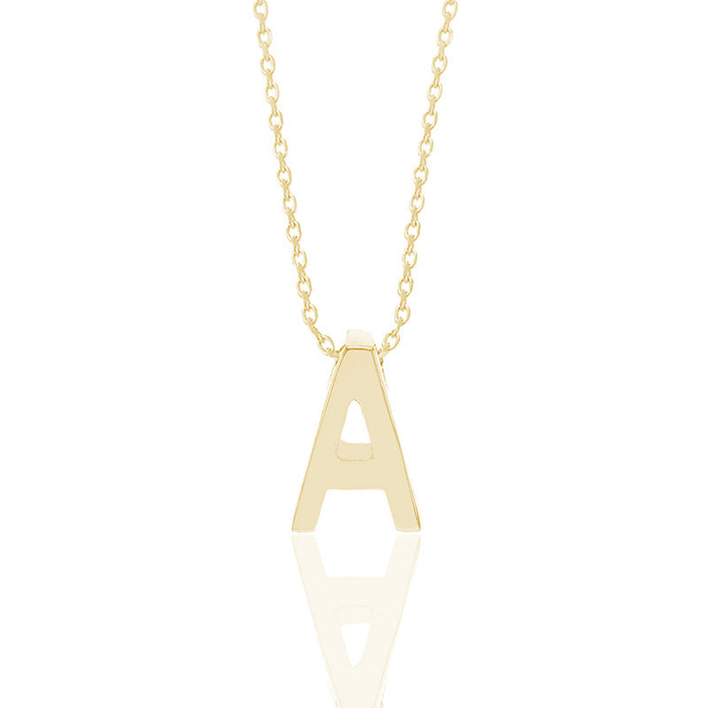 26 Letters Niche Personalized Clavicle Chain Necklace - Bodycouturee