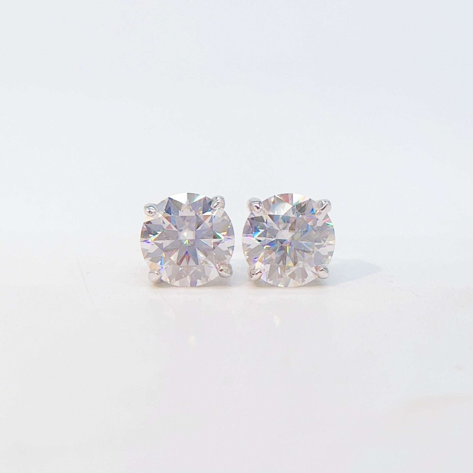 925 Silver Moissanite Stud Earrings Classic Four - claw D Color Single Stone - BodycoutureeEarringsCJ dropshippingBodycoutureeCJYD204073329CXCJYD204073329CX10mm 4ctGolden Yellow925 Silver Moissanite Stud Earrings Classic Four - claw D Color Single Stone - Bodycouturee