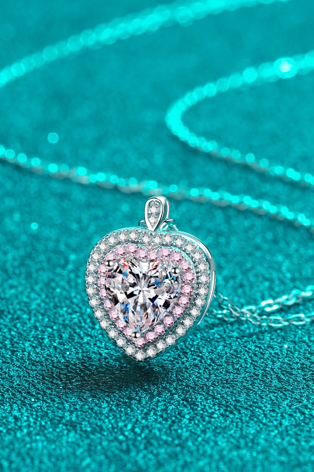925 Sterling Silver 1 Carat Moissanite Heart Pendant Necklace - BodycoutureeNecklaceTrendsiBodycouturee101300350993450101300350993450SilverOne Sized4462069c67a4e55ae82da4b2a47ef18 - Max