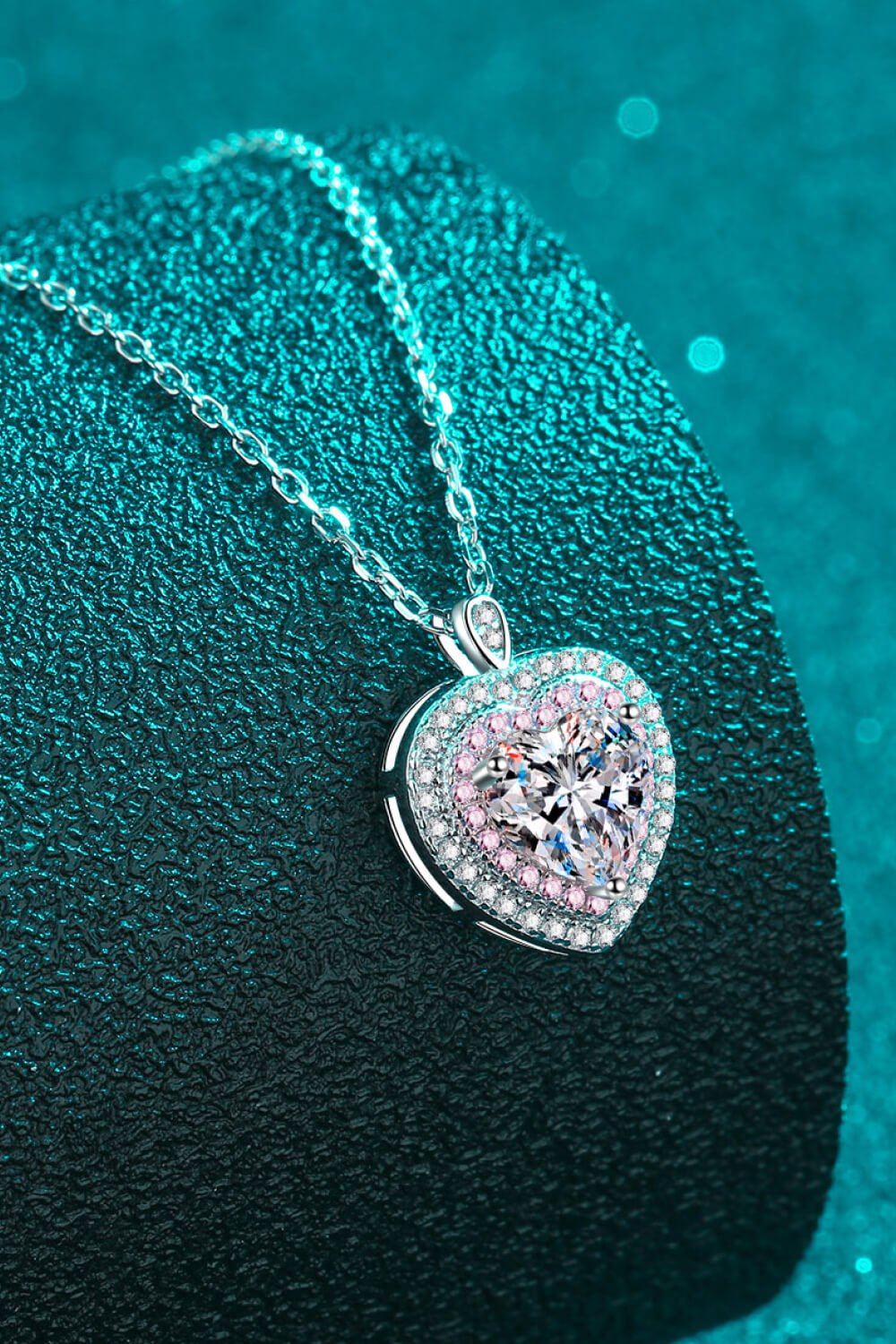 925 Sterling Silver 1 Carat Moissanite Heart Pendant Necklace - BodycoutureeNecklaceTrendsiBodycouturee101300350993450101300350993450SilverOne Sizea23887ee9cb94238a760a1682bed3ad7 - Max