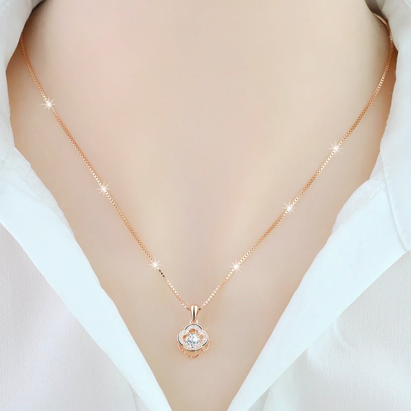 925 Sterling Silver Clover Necklace - BodycoutureeNecklaceCJ dropshippingBodycoutureeCJLX179860303CXCJLX179860303CXRose Gold925 Sterling Silver Clover Necklace - Bodycouturee