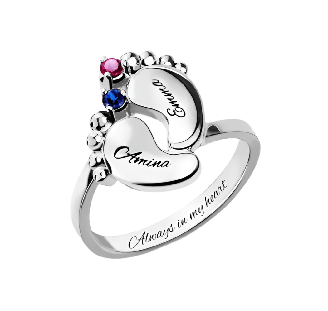 925 Sterling Silver Custom Feet Name Ring - BodycoutureeRingCJ dropshippingBodycoutureeCJLX116134013MNCJLX116134013MNSilver10.25925 Sterling Silver Custom Feet Name Ring - Bodycouturee