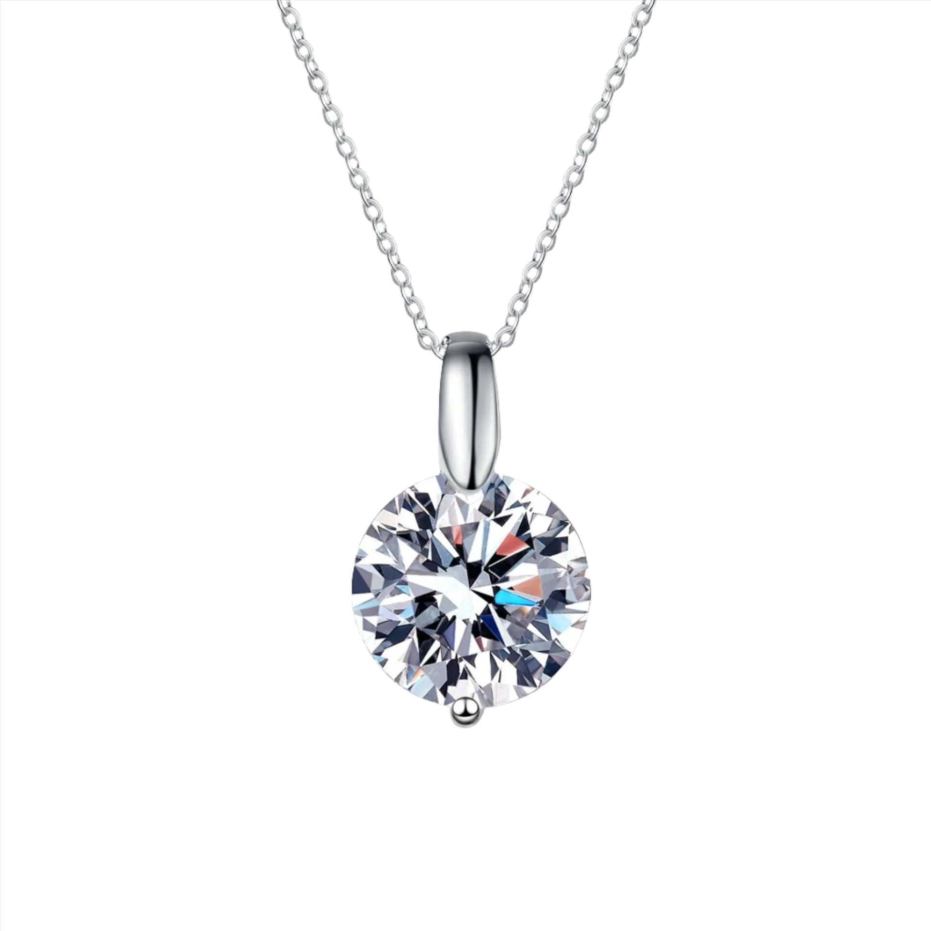 925 Sterling Silver Lab grown Diamond Moissanite Necklace - BodycoutureeNecklaceCJ dropshippingBodycoutureeCJLX201627701AZCJLX201627701AZ1 Karat Moissanite925 Silver925 Sterling Silver Lab grown Diamond Moissanite Necklace - BodyCouturee