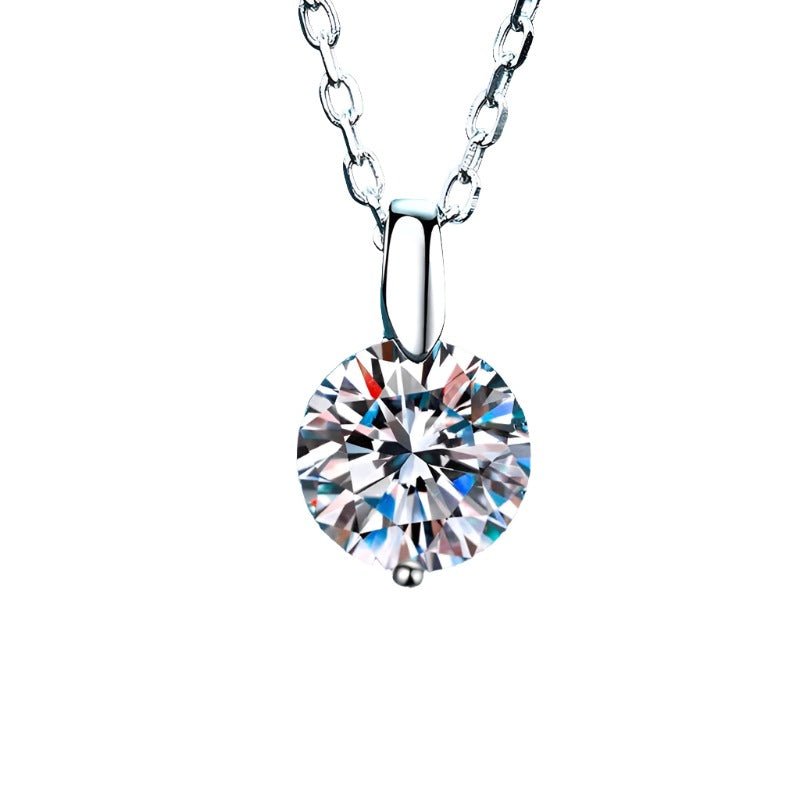 925 Sterling Silver Lab grown Diamond Moissanite Necklace - BodycoutureeNecklaceCJ dropshippingBodycoutureeCJLX201627701AZCJLX201627701AZ1 Karat Moissanite925 Silver925 Sterling Silver Lab grown Diamond Moissanite Necklace - BodyCouturee