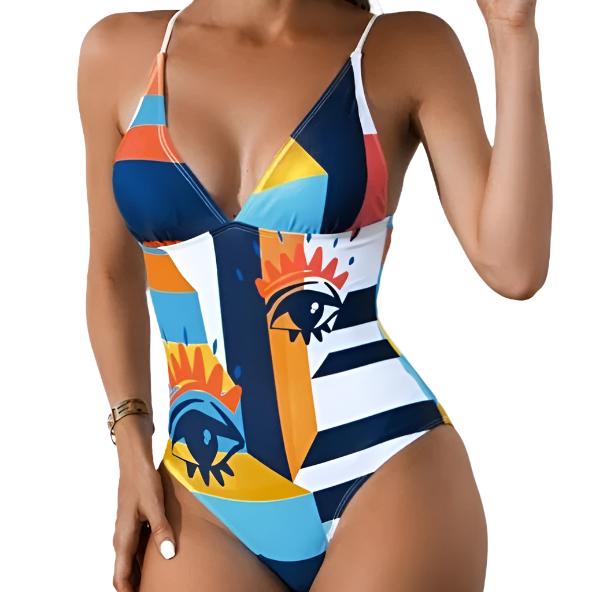 Women’s Printed Bikini One-Piece Body Couturee & Co