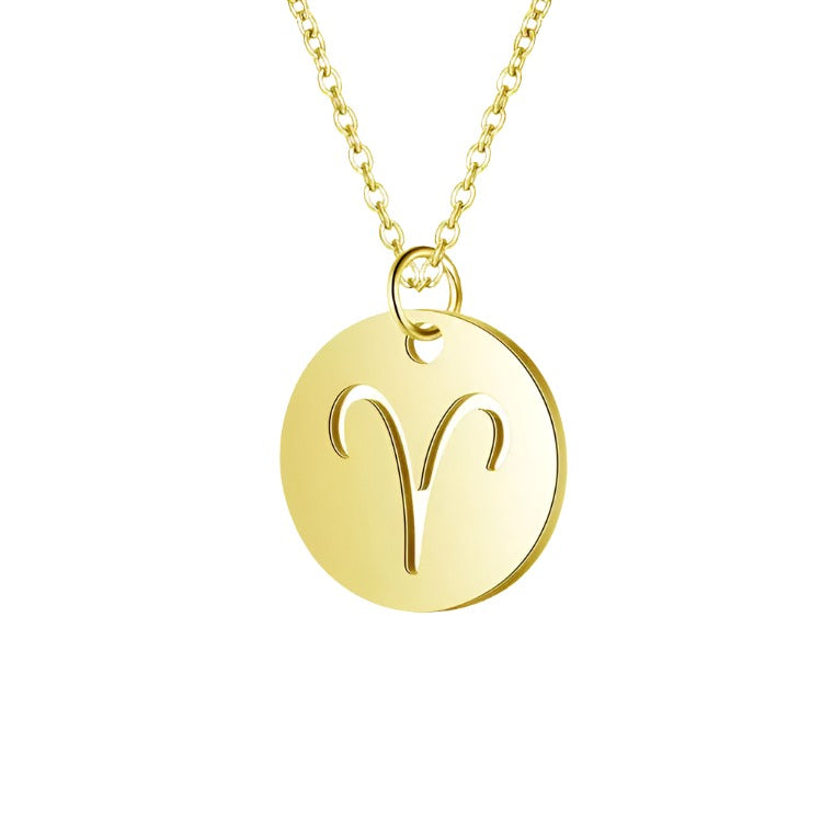 14K Gold Stainless Steel Pendant Clavicle Chain - BodyCouturee & Co