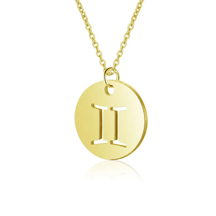 14K Gold Stainless Steel Pendant Clavicle Chain - BodyCouturee & Co