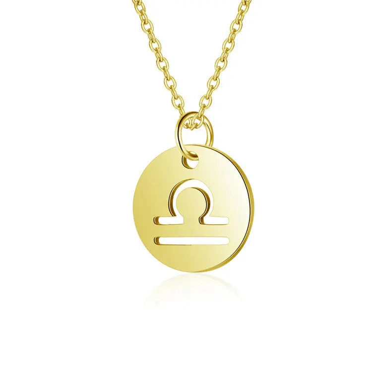 14K Gold Stainless Steel Pendant Clavicle Chain - BodyCouturee & Co