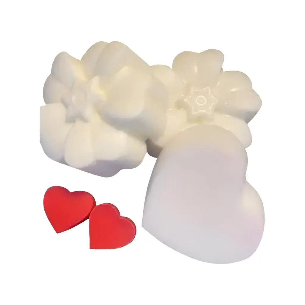 Heart Shaped Organic Soap Bar 3pcs Bodycouturee&Co