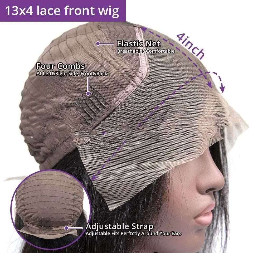 Long Real Hair Gradient Wig Lace Headgear CJ dropshipping