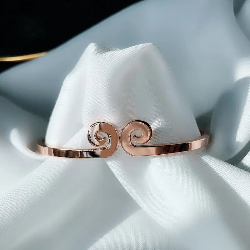 Rose Gold Titanium Steel Bracelet - Body Couturee & Co