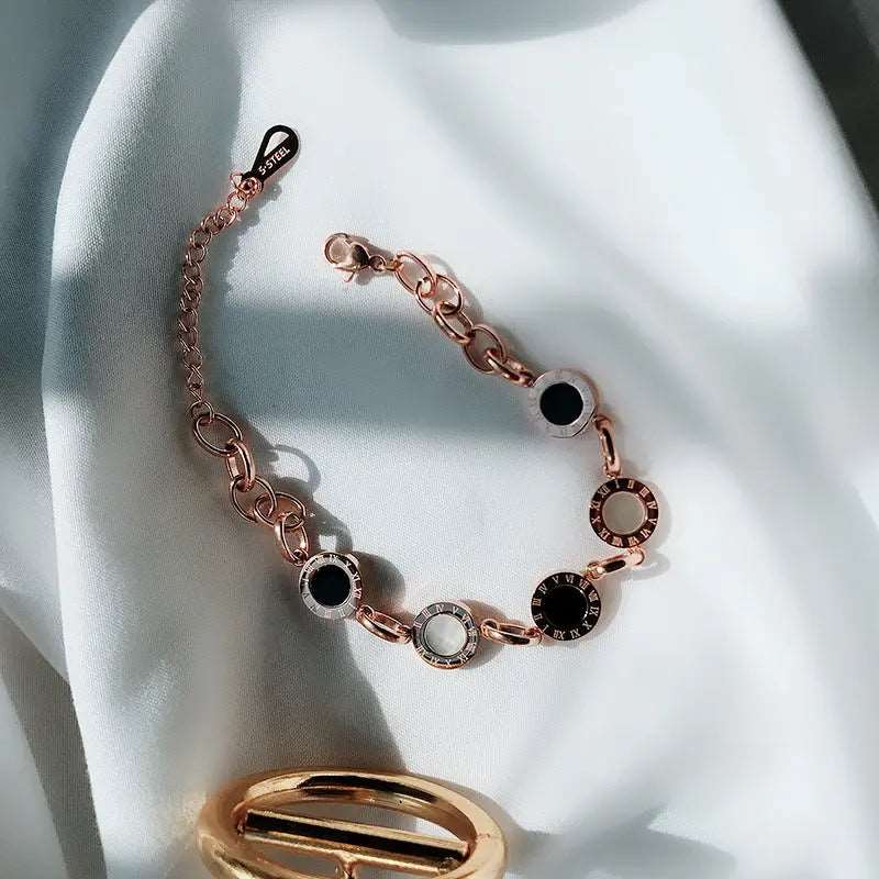 Rose Gold Titanium Steel Bracelet - Body Couturee & Co