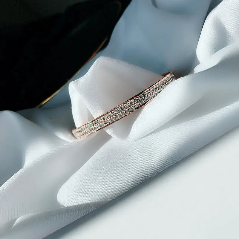 Rose Gold Titanium Steel Bracelet - Body Couturee & Co