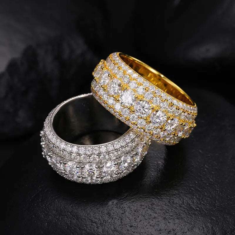 S925 Sterling Silver Mosonite Ring Bodycouturee