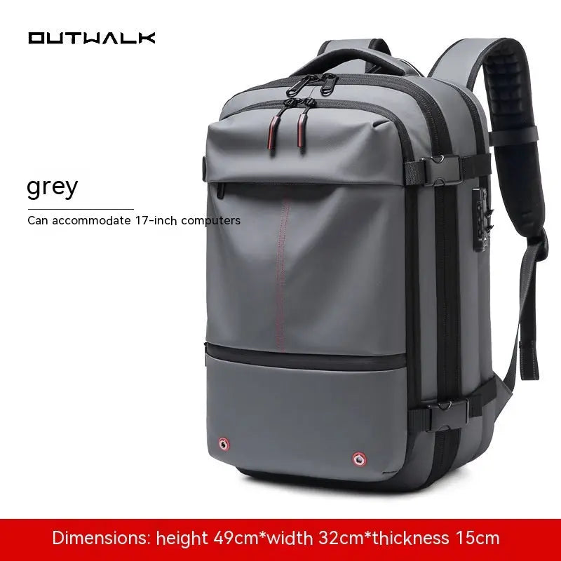 Travel Backpack Men's Business Multifunction Computer Bag Vacuum Compression Large-capacity Backpack Body Couturee & Co