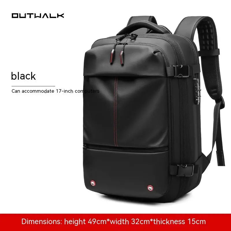 Travel Backpack Men's Business Multifunction Computer Bag Vacuum Compression Large-capacity Backpack Body Couturee & Co