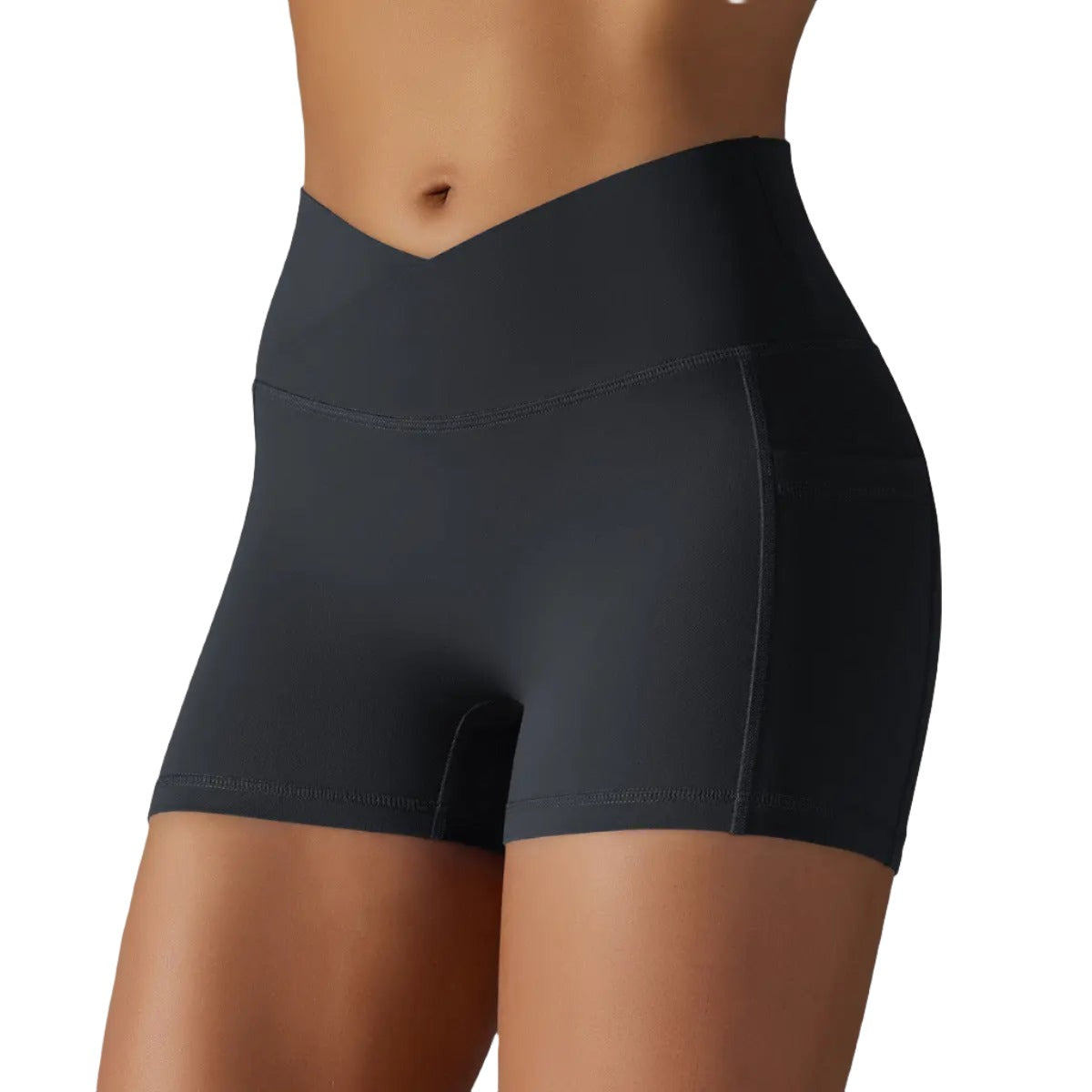 Yoga Shorts With Phone Pocket Design Fitness Sports Pants For Women Clothing Body Couturee & Co