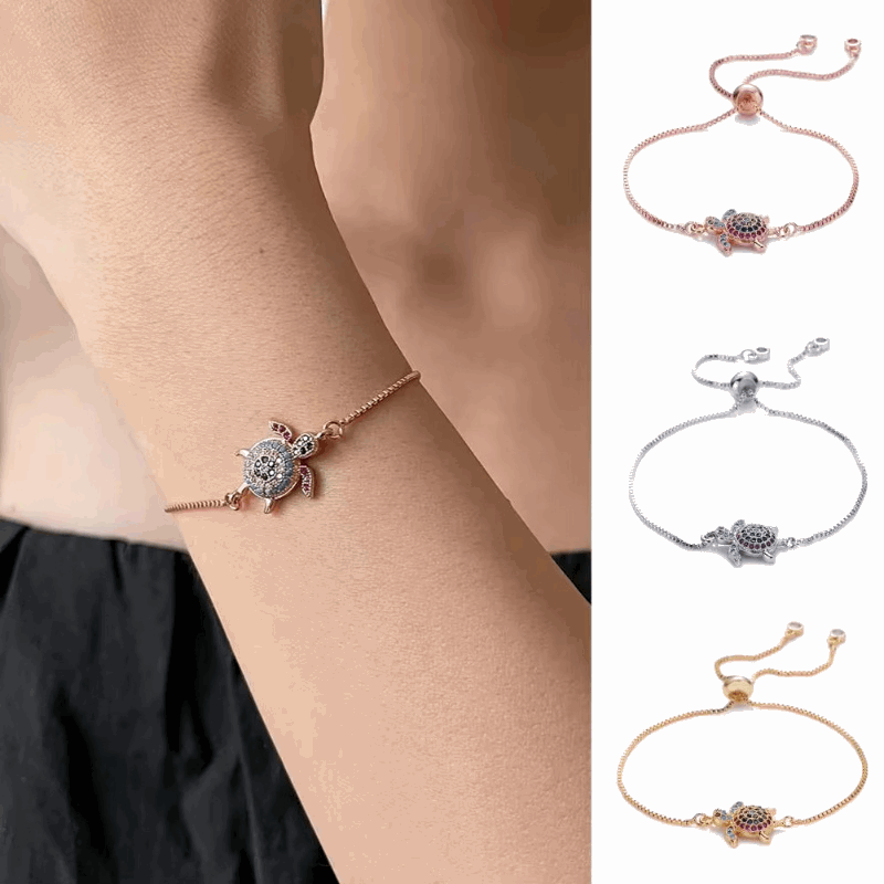 Colored Turtle Pendant Bracelet - BodycoutureeBraceletCJ dropshippingBodycoutureeCJZBLXSL06505 - PlatinumCJZBLXSL06505 - PlatinumPlatinumColored Turtle Pendant Bracelet - Bodycouturee