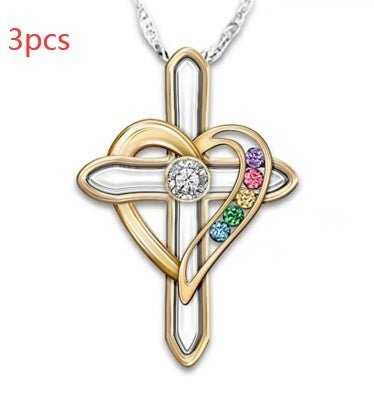 Cross Love Colorful Gemstone Pendant Chain - BodycoutureeNecklaceCJ dropshippingBodycoutureeCJLX132946203CXCJLX132946203CXCross love3PCSCross Love Colorful Gemstone Pendant Chain - BodycoutureeNecklaceCJ dropshippingBodycoutureeCJLX132946203CXCJLX132946203CXCross love3PCSCross Love Colorful Gemstone Pendant Chain - Bodycouturee