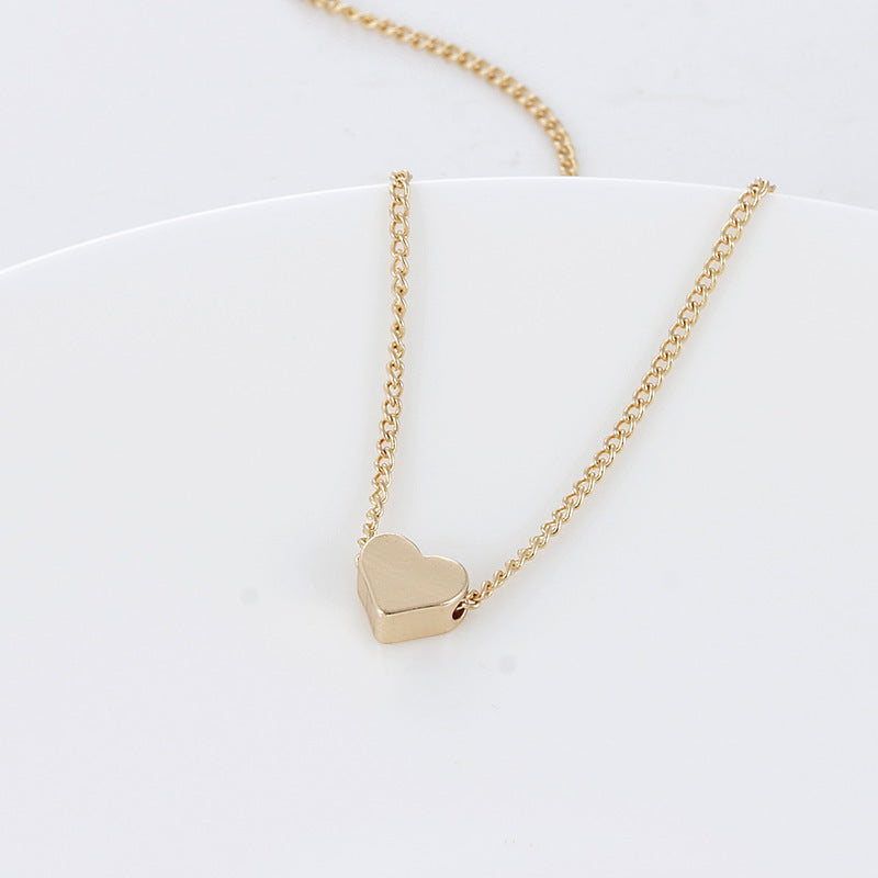 Gold Color Double-sided Love Pendant Necklace - Bodycouturee