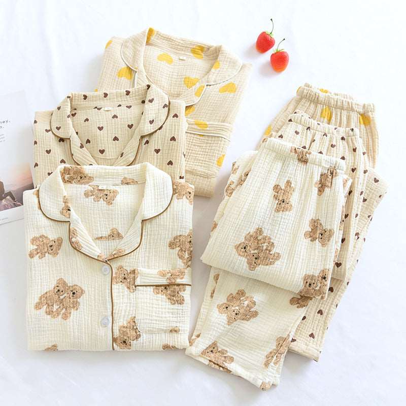 Double Comfy Loose Sweat - absorbing Sleep Wear Set - BodycoutureeApparelCJ dropshippingBodycoutureeCJSY176424902BYCJSY176424902BYKhakiLDouble Comfy Loose Sweat - absorbing Sleep Wear Set - BodycoutureeApparelCJ dropshippingBodycoutureeCJSY176424902BYCJSY176424902BYKhakiLDouble Gauze Loose Sweat - absorbing Sleep Wear Set - Bodycouturee