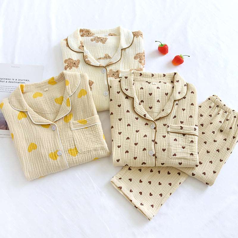 Double Comfy Loose Sweat - absorbing Sleep Wear Set - BodycoutureeApparelCJ dropshippingBodycoutureeCJSY176424908HSCJSY176424908HSGingerbread bearLDouble Comfy Loose Sweat - absorbing Sleep Wear Set - BodycoutureeApparelCJ dropshippingBodycoutureeCJSY176424908HSCJSY176424908HSGingerbread bearLDouble Gauze Loose Sweat - absorbing Sleep Wear Set - Bodycouturee