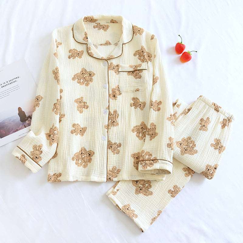 Double Comfy Loose Sweat - absorbing Sleep Wear Set - BodycoutureeApparelCJ dropshippingBodycoutureeCJSY176424908HSCJSY176424908HSGingerbread bearLDouble Comfy Loose Sweat - absorbing Sleep Wear Set - BodycoutureeApparelCJ dropshippingBodycoutureeCJSY176424908HSCJSY176424908HSGingerbread bearLDouble Gauze Loose Sweat - absorbing Sleep Wear Set - Bodycouturee