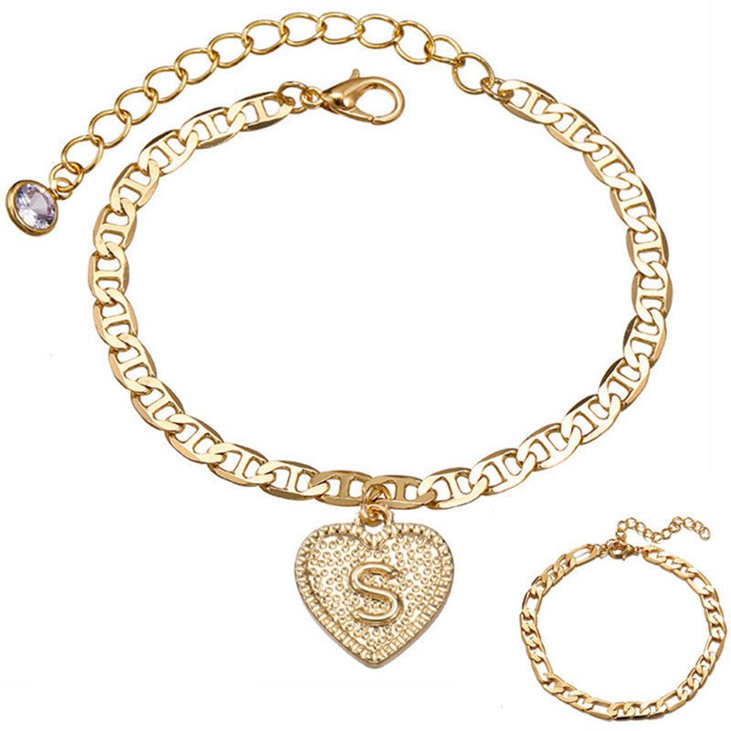 Love 26 Letter Alloy Anklet Lady Anklet Bracelet Multi - Set - BodycoutureeJewelryCJ dropshippingBodycoutureeCJSL104905019SHCJSL104905019SHGoldSLove 26 Letter Alloy Anklet Lady Anklet Bracelet Multi - Set - Bodycouturee