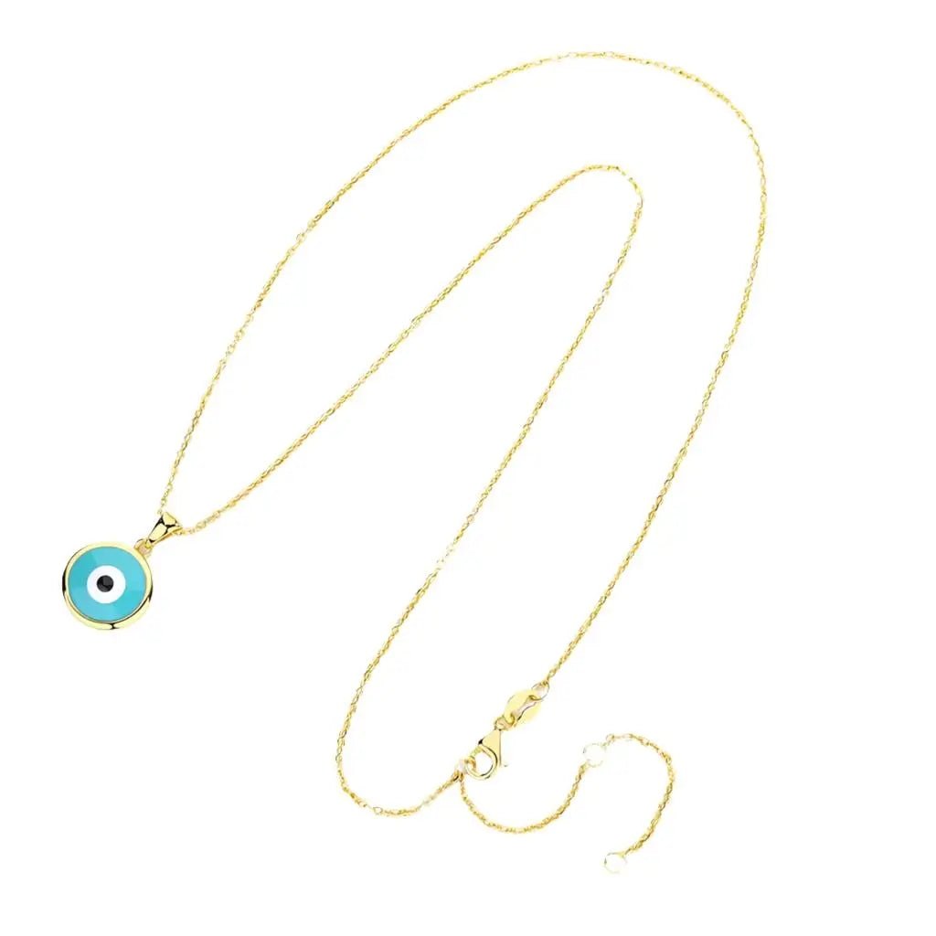 S925 Sterling Silver Blue Evil Eye Necklace - BodycoutureeNecklaceCJ dropshippingBodycoutureeCJLX168488201AZCJLX168488201AZGold925silverS925 Sterling Silver Blue Evil Eye Necklace CJ dropshipping