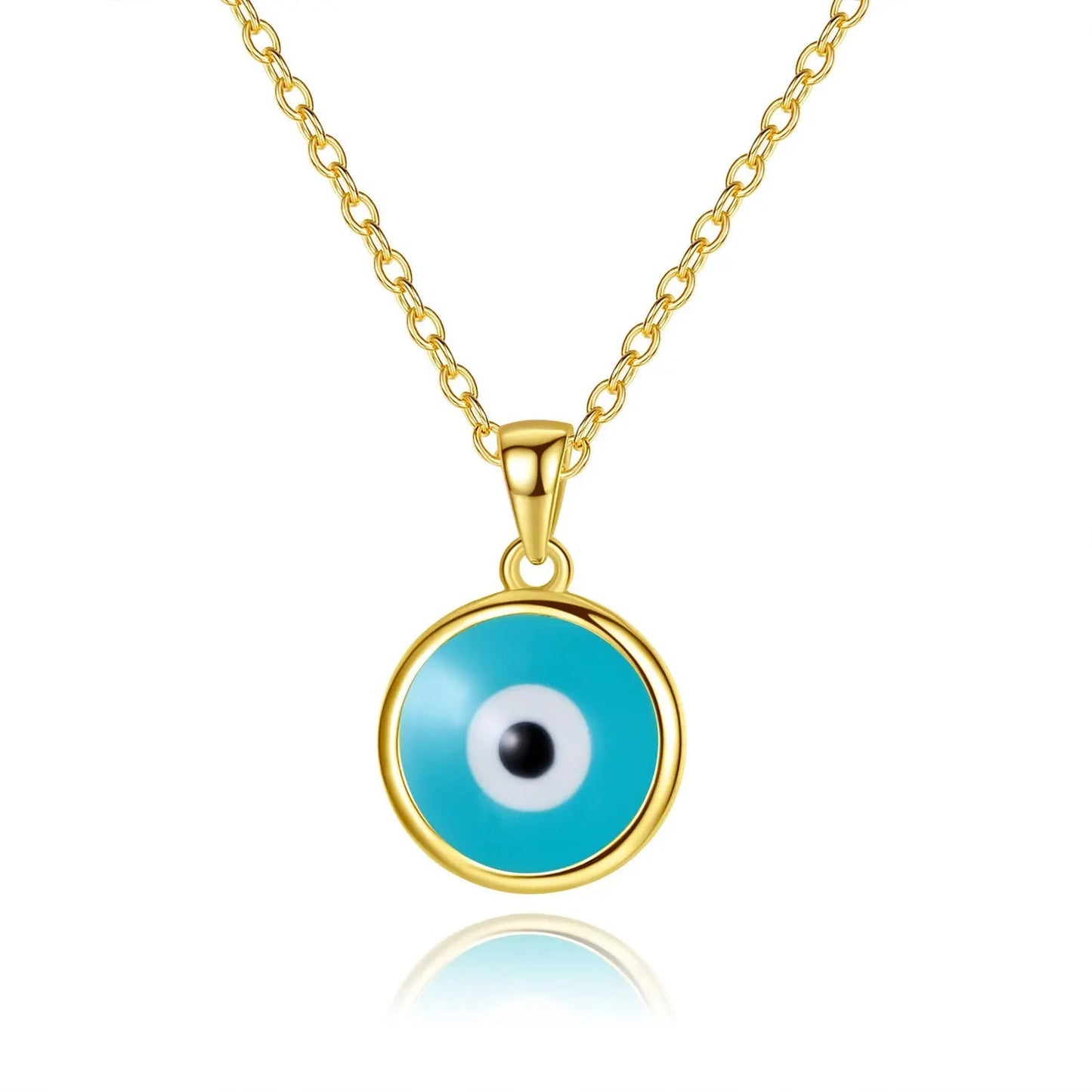 S925 Sterling Silver Blue Evil Eye Necklace - BodycoutureeNecklaceCJ dropshippingBodycoutureeCJLX168488201AZCJLX168488201AZGold925silverS925 Sterling Silver Women's Light Luxury Necklace Bodycouturee