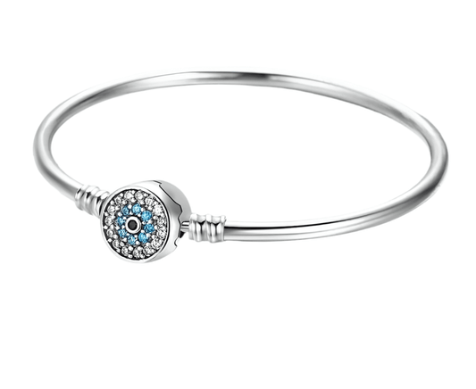 S925 Sterling Silver Evil Eye Diamond Bracelet - BodycoutureeBraceletCJ dropshippingBodycoutureeCJZBLXSL01232 - Silver - 17cmCJZBLXSL01232 - Silver - 17cmSilver17cmS925 Sterling Silver Evil Eye Diamond Bracelet - Bodycouturee