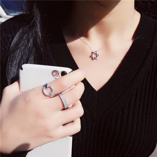 S925 Sterling Silver King David Star Necklace - BodycoutureeNecklaceCJ dropshippingBodycoutureeCJLX215890001AZCJLX215890001AZ925 SilverS925 Sterling Silver King David Star Necklace - BodycoutureeNecklaceCJ dropshippingBodycoutureeCJLX215890001AZCJLX215890001AZ925 SilverS925 Sterling Silver Hollow Hexagram Star Necklace - Bodycouturee