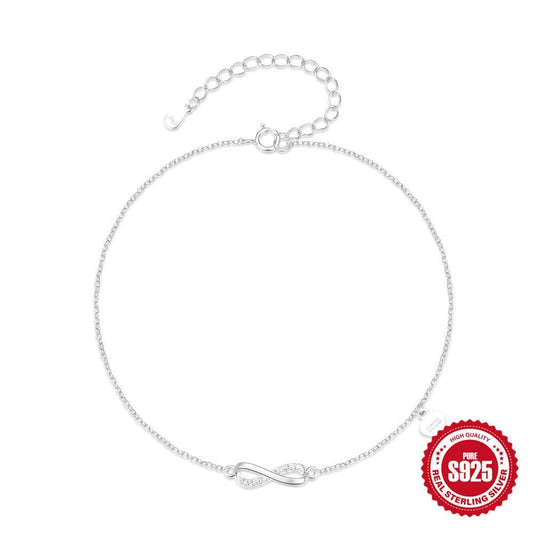 s925 Sterling Silver Simple Infinite Symbol 8 - word Diamond Love Anklet - BodycoutureeJewelryCJ dropshippingBodycoutureeCJYD207099101AZCJYD207099101AZSilver Plated925 Silvers925 Sterling Silver Simple Infinite Symbol 8 - word Diamond Love Anklet - BodycoutureeJewelryCJ dropshippingBodycoutureeCJYD207099101AZCJYD207099101AZSilver Plated925 Silvers925 Sterling Silver Simple Infinite Symbol 8 - word Diamond Love Anklet - Bodycouturee