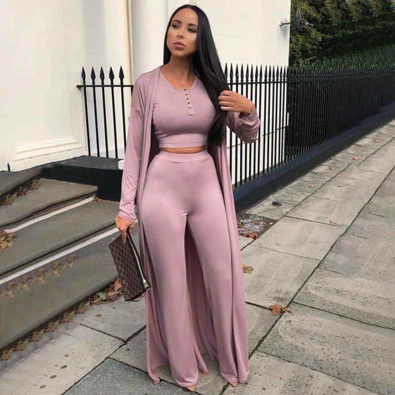 Solid Color Casual 3pcs Set Outfit - BodycoutureeApparelCJ dropshippingBodycoutureeCJLS184171016PKCJLS184171016PKFlesh PinkSSolid Color Casual 3pcs Set Outfit - Bodycouturee