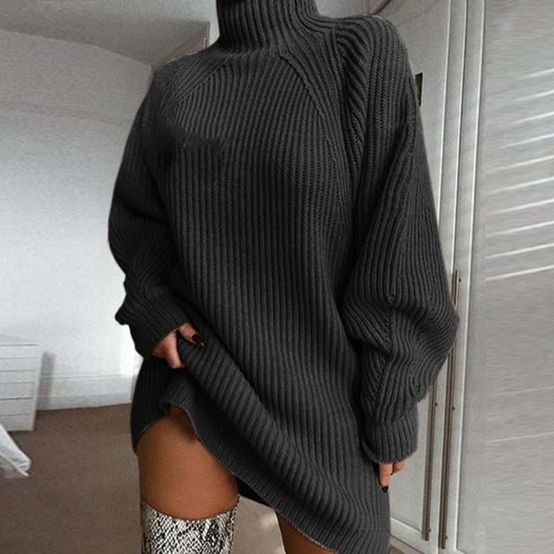 Solid Turtleneck Long Sweater Winter Warm Sweater Dress - BodycoutureeSweaterCJ dropshippingBodycoutureeCJNSSYMY00527 - Dark grey - 2XLCJNSSYMY00527 - Dark grey - 2XLDark grey2XLSolid Turtleneck Long Sweater Winter Warm Sweater Dress - Bodycouturee